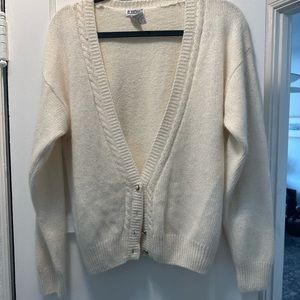 Vintage silk and agora cardigan